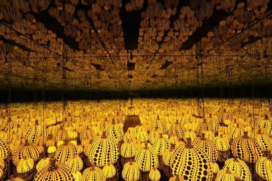 Kusama's Infinity Mirror Room, one of the most visited and photographed artworks in the world